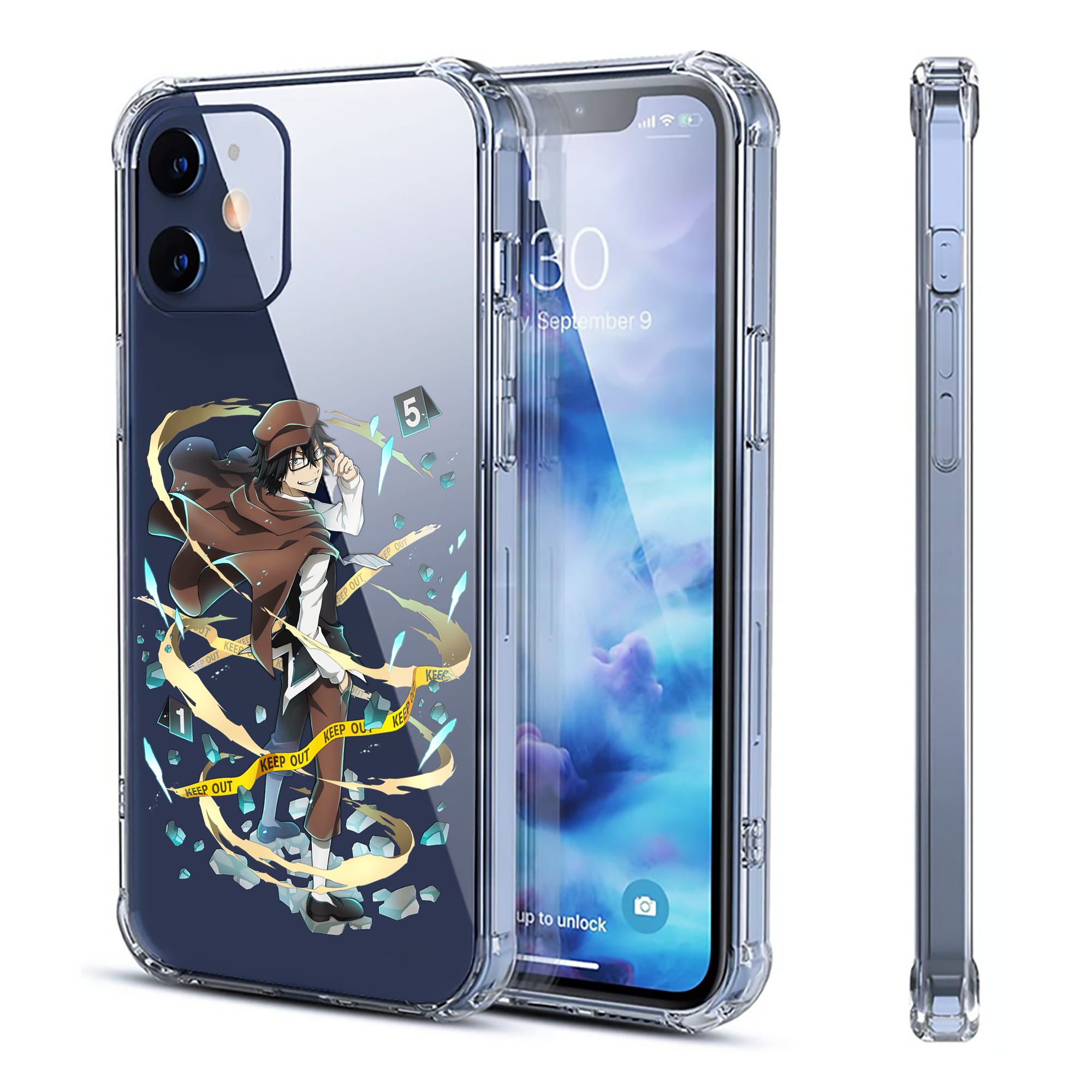 （画像用） 文豪ストレイドッグス Bungo Stray Dogs 【iPhone 12シリーズ対応】透明スマホケース（クリアソフトケース）